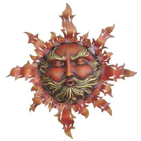 MAR-SCBRE clay sun face RE 30″ x 30″